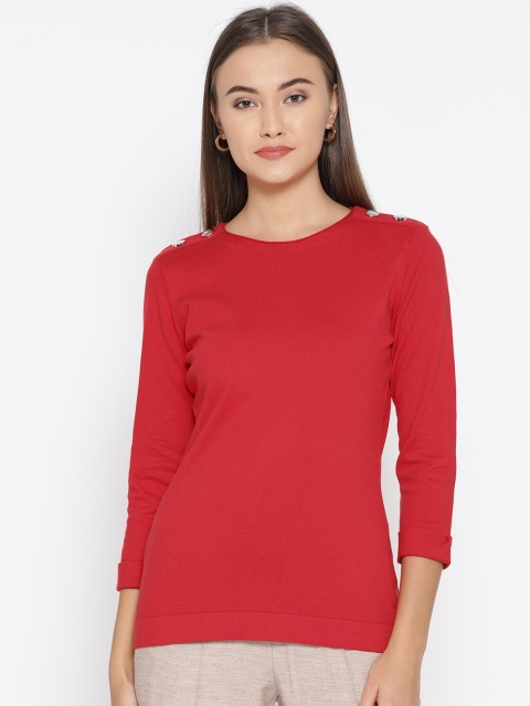 

OVS Women Red Solid Sweater