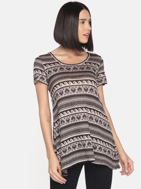 

OVS Women Black & Grey Printed Top