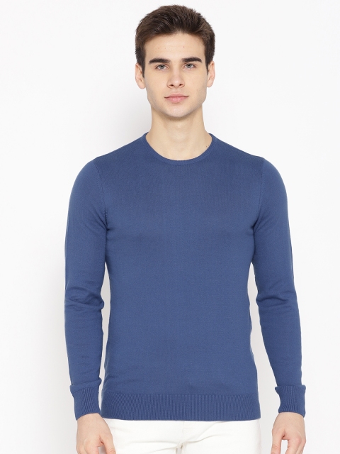 

OVS Men Blue Solid Sweater