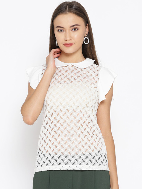 

OVS Women White Net Top