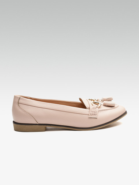 

DOROTHY PERKINS Women Dusty Pink Tasselled Loafers