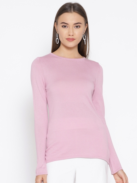 

OVS Women Mauve Solid Sweater