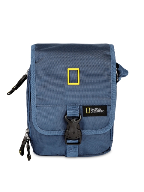

National Geographic Unisex Blue Solid Messenger Bag