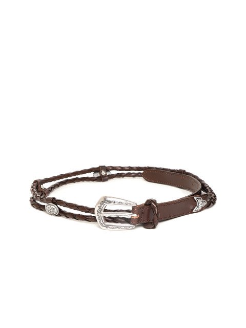 

MANGO Women Brown Braided Belt