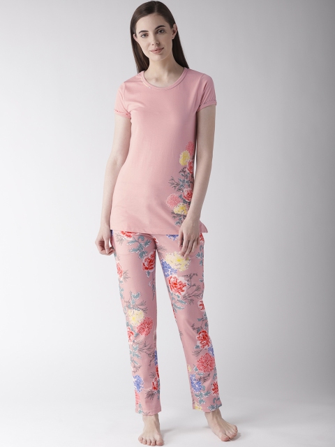 

MADAME M SECRET Women Pink Printed Night Suit S9S30062