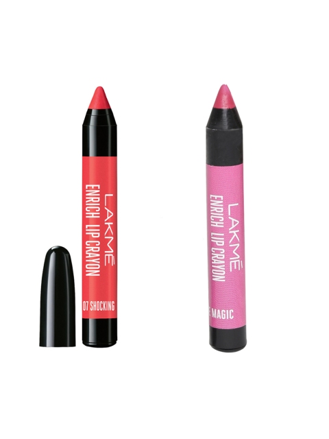 

Lakme Set of 2 Enrich Lip Crayon, Pink