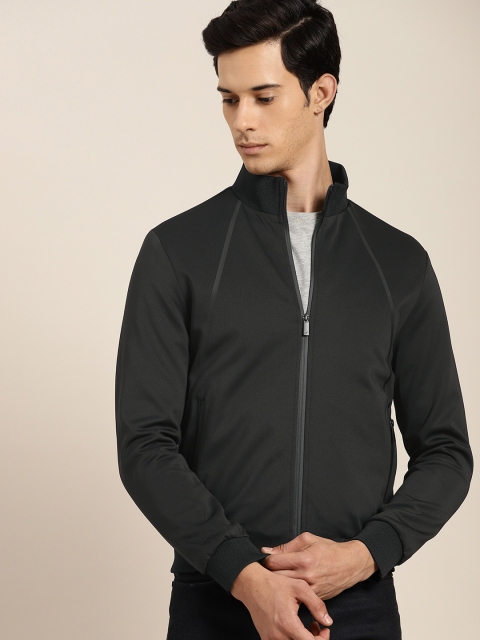 

INVICTUS Men Black Solid Bomber Jacket