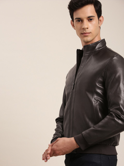 

INVICTUS Men Brown Solid Jacket