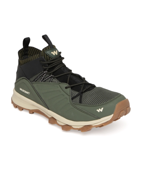 

Wildcraft Men Olive Green Trekking Shoes