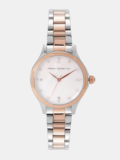 

French Connection Women Off-White Analogue Watch FCS1010SRGM