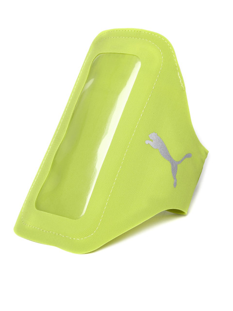 

PUMA Unisex Lime Green Running Phone Pocket