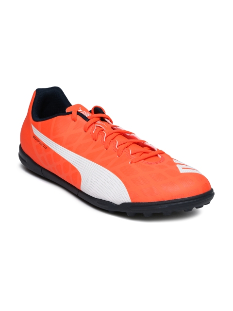 

PUMA Men Neon Orange evoSPEED 5.4 TT Football Shoes