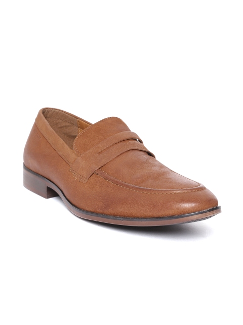 

Red Tape Men Brown Leather Formal Slip-Ons