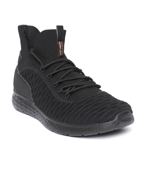 

Red Tape Men Black Mid-Top Walking Shoes
