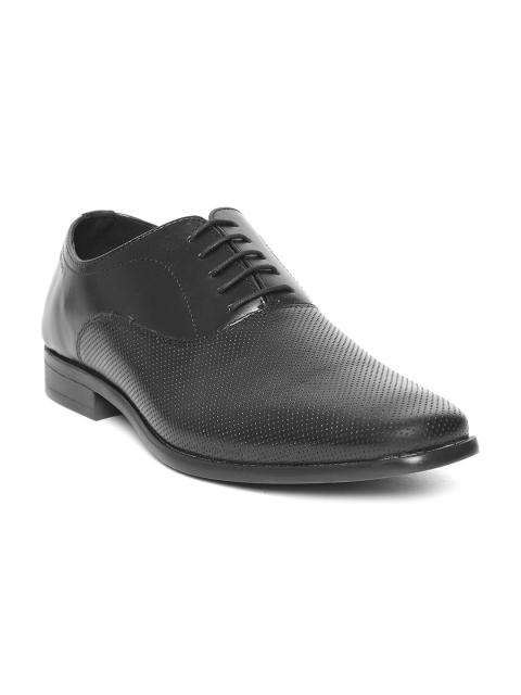 

Red Tape Men Black Formal Leather Oxfords