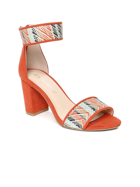 

Vero Moda Women Orange Woven Design Sandals