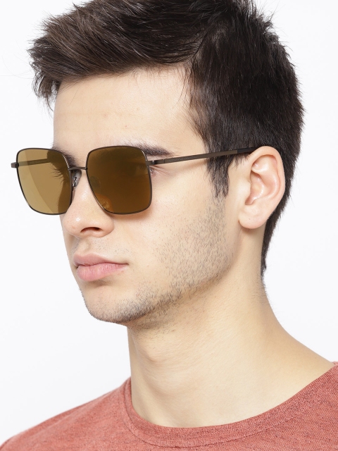 

United Colors of Benetton Unisex Mirrored Square Sunglasses BE7001MI, Brown