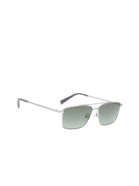 

United Colors of Benetton Unisex Mirrored Rectangle Sunglasses BE7006MI, Blue