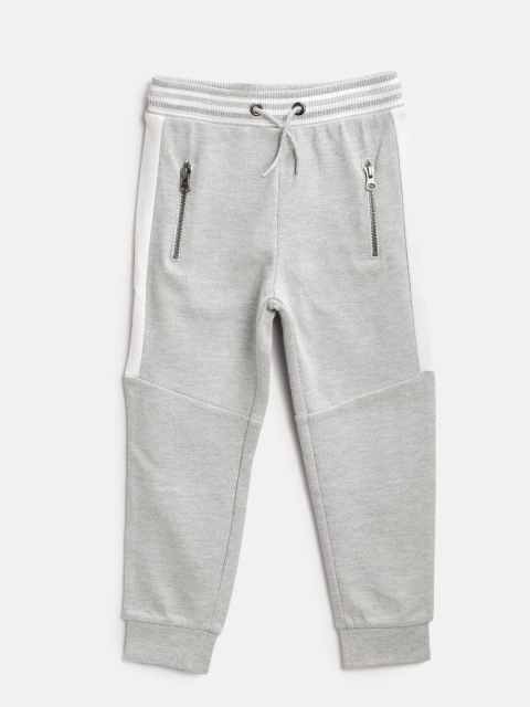 

Marks & Spencer Boys Grey Melange Self Design Joggers