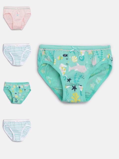 

Marks & Spencer Girls Pack of 5 Briefs T711702D, Green