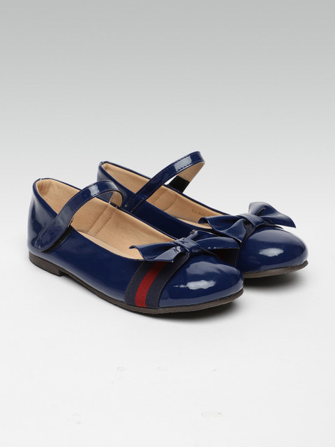 

Carlton London Girls Navy Blue Solid Ballerinas