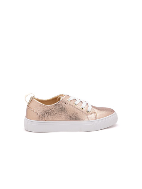 

Carlton London Girls Rose Gold-Toned Sneakers