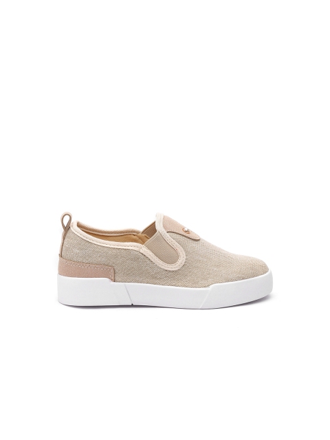 

Carlton London Girls Beige Slip-On Sneakers