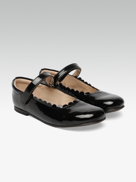 

Carlton London Girls Black Solid Ballerinas