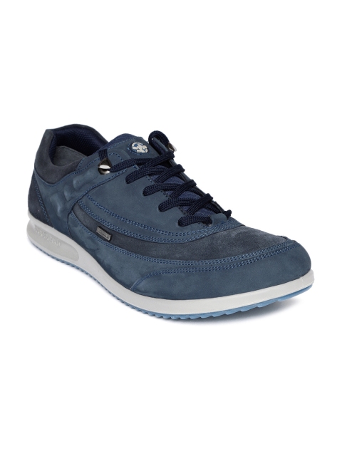 

Woodland Men Navy Blue Solid Nubuck Sneakers