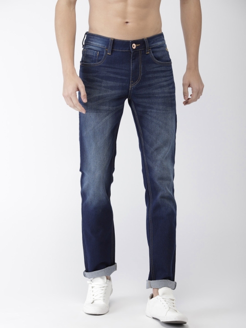 

Flying Machine Men Blue Slim Tapered Micheal Fit Mid-Rise Clean Look Stretchable Jeans