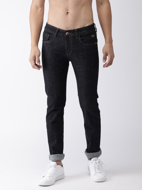 

Flying Machine Men Blue Michael Tapered Fit Mid-Rise Clean Look Stretchable Jeans