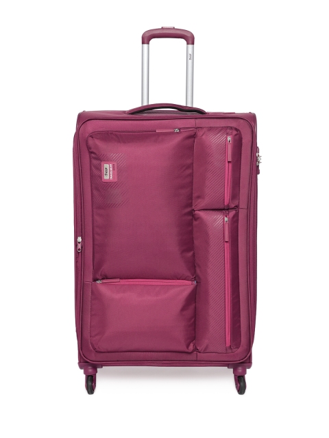 

VIP Unisex Maroon STAX 4W EXP STROLLY 82 BERRY Trolley Bag, Blue