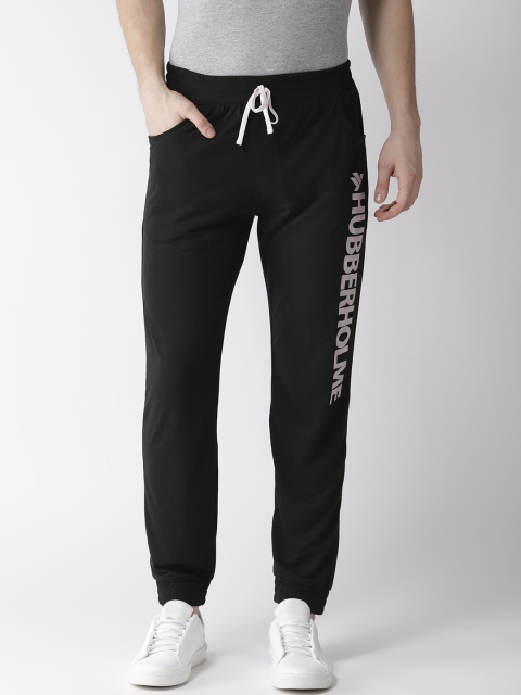 

Hubberholme Men Black Solid Slim Fit Joggers