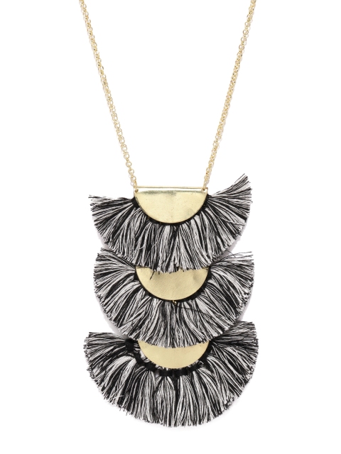 

ToniQ Black Tasselled Necklace