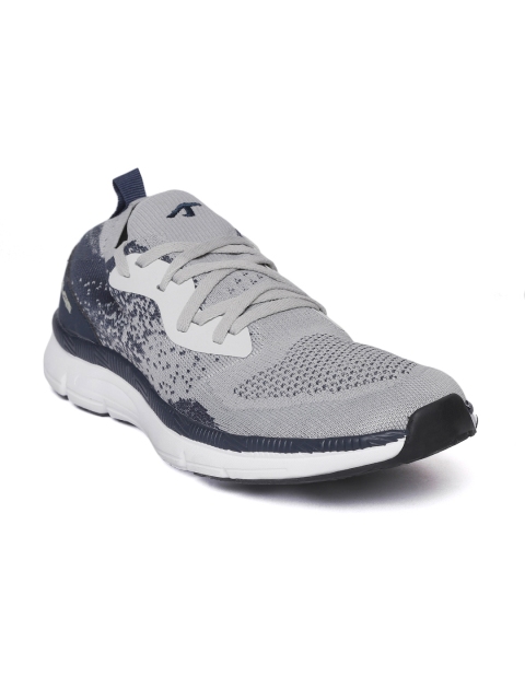 

Alcis Men Grey & Navy Woven Design Running Shoes
