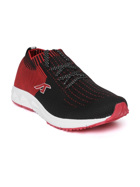 

Alcis Men Black & Red Striped Running Shoes