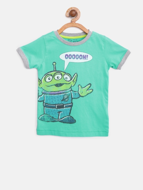 

Marks & Spencer Boys Green Printed Round Neck T-shirt