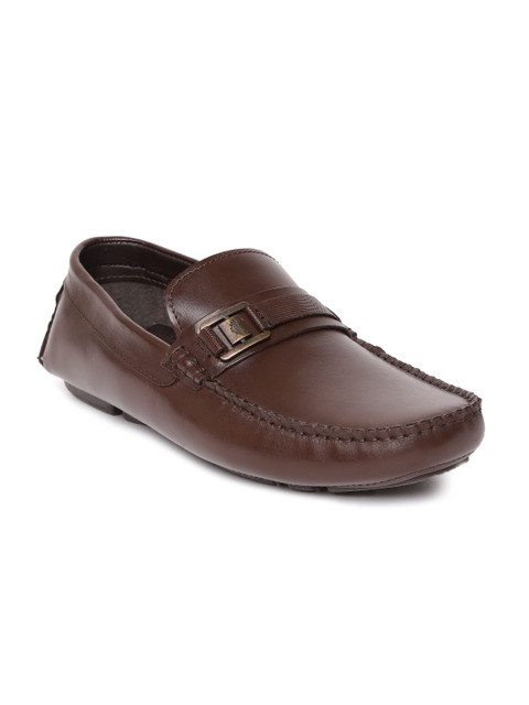 

Red Tape Men Coffee Brown Leather Driving Shoes