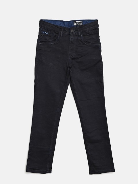 

Gini and Jony Boys Navy Blue Regular Fit Mid-Rise Clean Look Stretchable Jeans