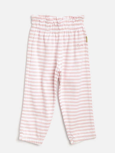 

Gini and Jony Girls White & Pink Striped Pyjamas 151246513474 C403