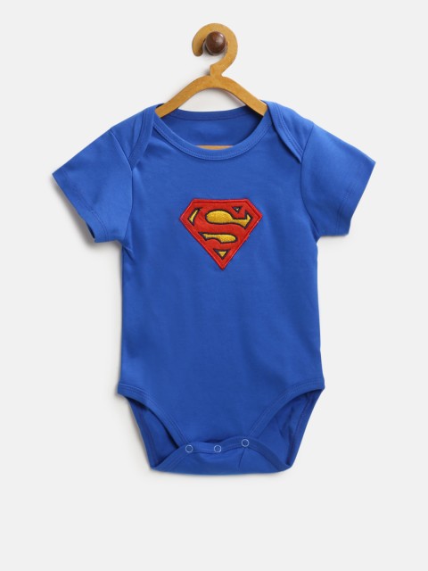 

Moms Love Boys Blue Superman Applique Bodysuit
