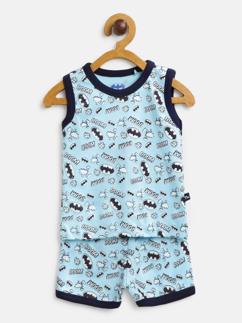 

Moms Love Boys Blue & Black Printed T-shirt with Shorts