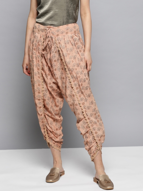 

Ritu Kumar Women Dusty Pink Printed Dhoti Salwar
