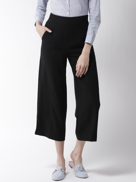 

Marks & Spencer Women Black Regular Fit Solid Culottes
