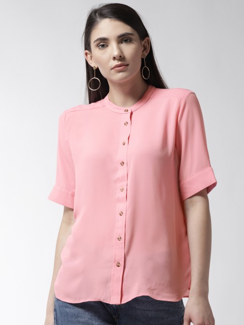 

Marks & Spencer Women Pink Regular Fit Solid Casual Shirt