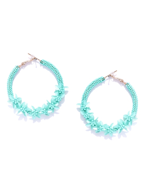

Accessorize Sea Green Circular Hoop Earrings