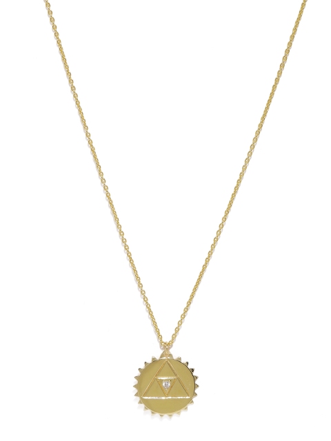 

Accessorize Gold-Plated Cubic Zirconia Pendant with Chain