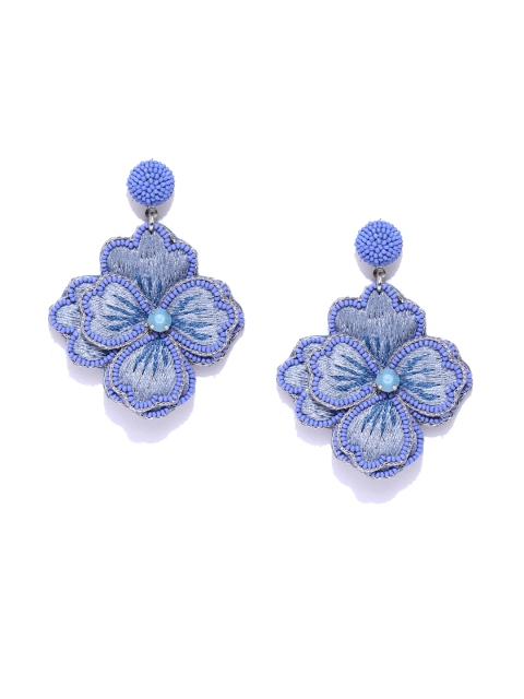 

Accessorize Blue Floral Shape Drop Earrings