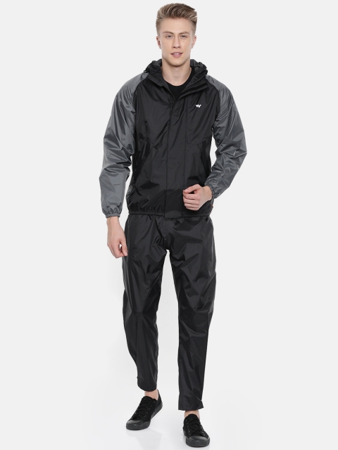 

Wildcraft Men Black Solid Rain Suit