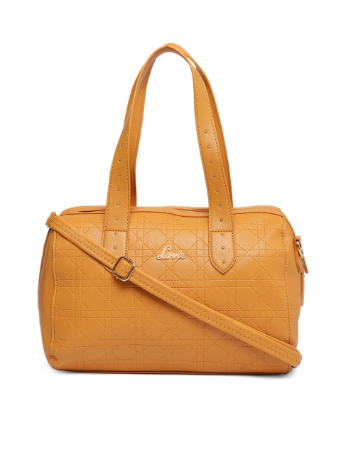 

Lavie Yellow Solid Handheld Bag